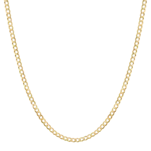 14K Diamond Cut Cuban Link Chain Necklace