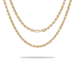 5mm Rope Chain in Gold