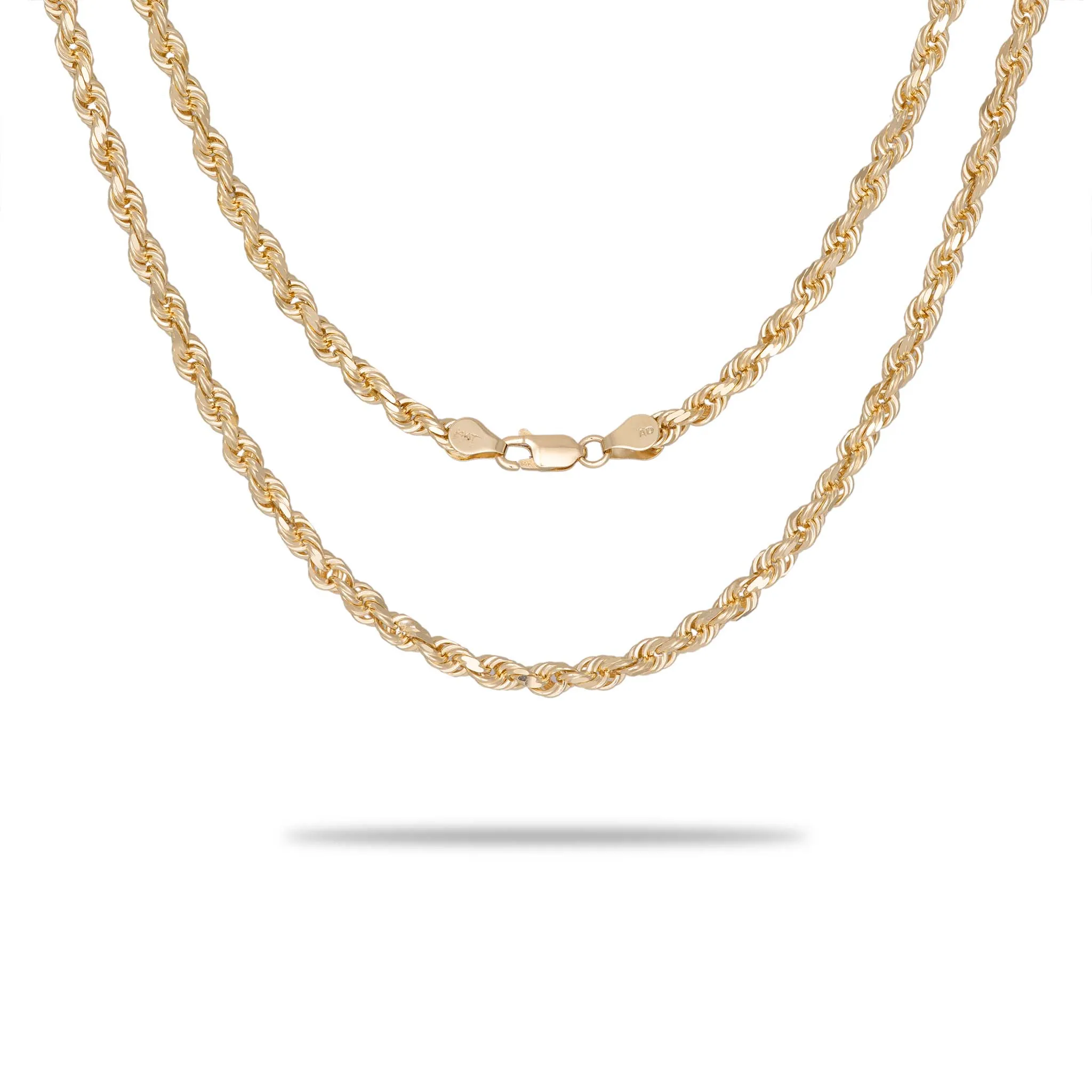 5mm Rope Chain in Gold