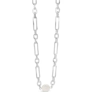 Absolute Silver Chain Pearl Necklace