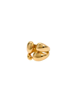 Anillo Abierto Cuatro Gotas Chunky