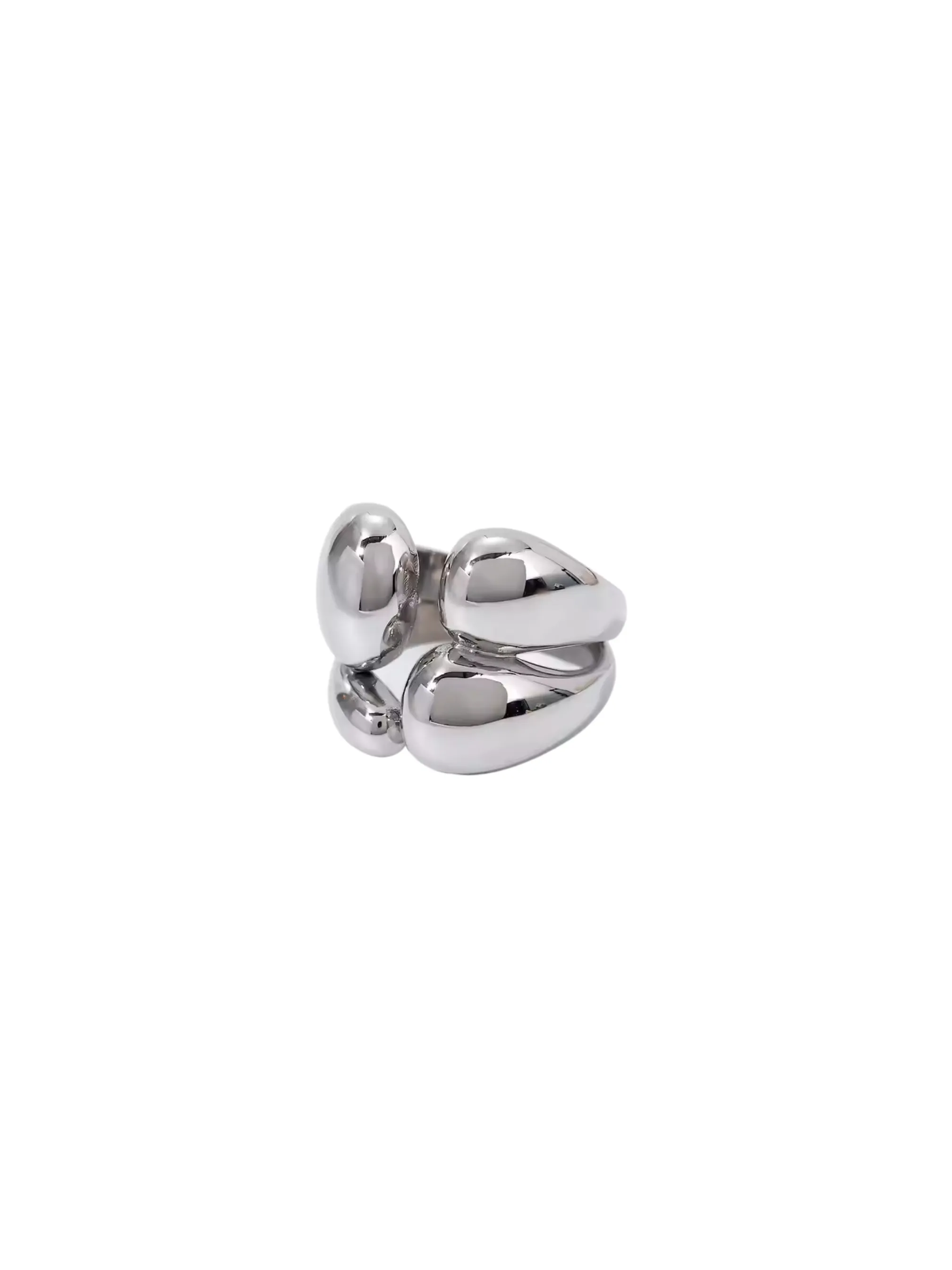 Anillo Abierto Cuatro Gotas Chunky
