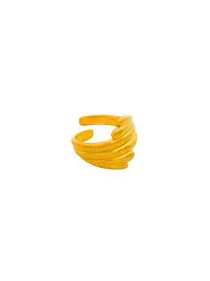 Anillo Con Lineas Cruzadas