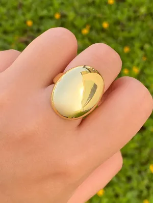 Anillo Con Ovalo Chunky