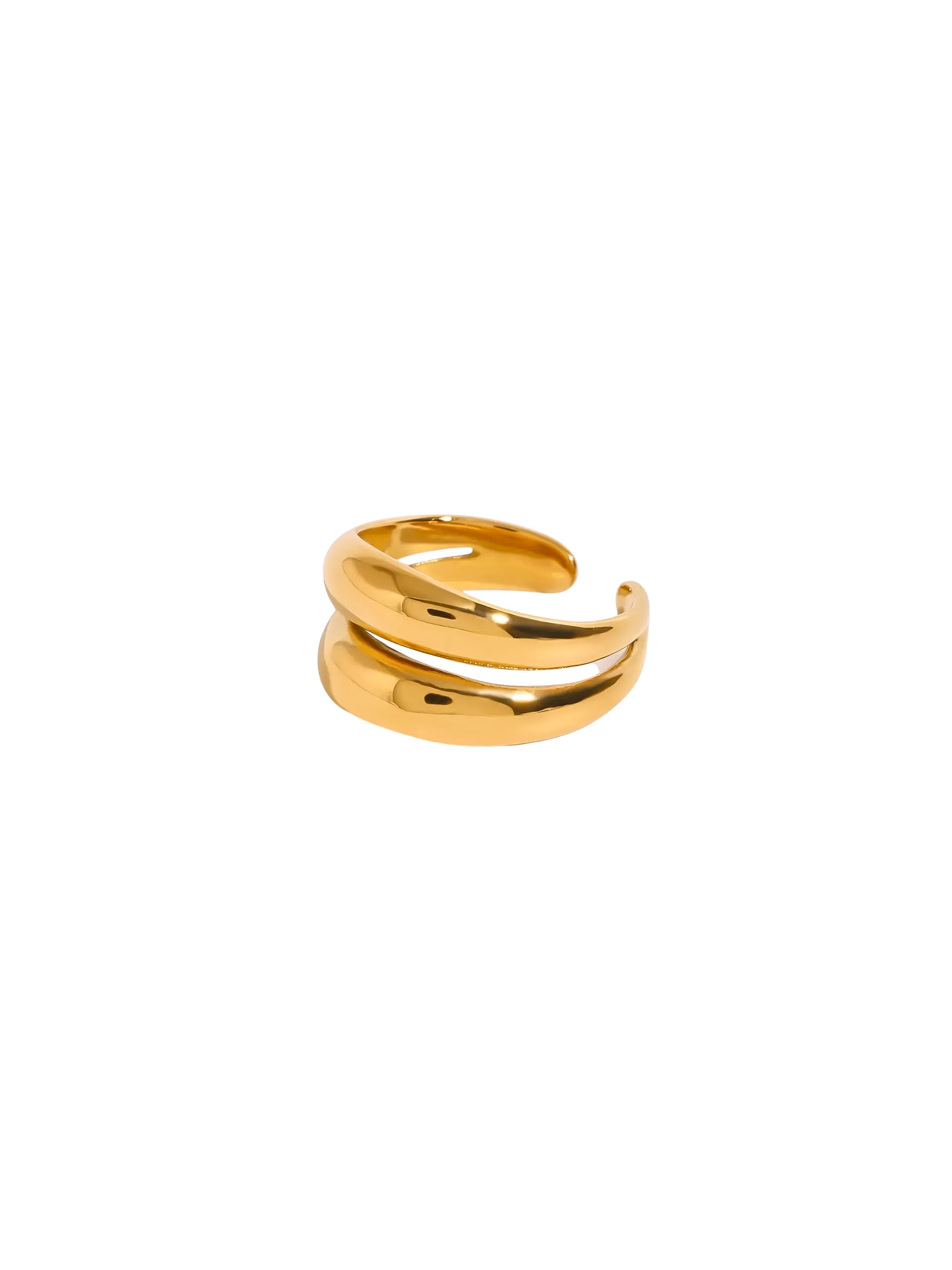 Anillo Doble Linea Abierto