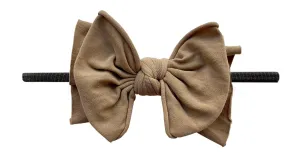 Baby Bling Latte / Black FAB-BOW-LOUS Skinny Headband