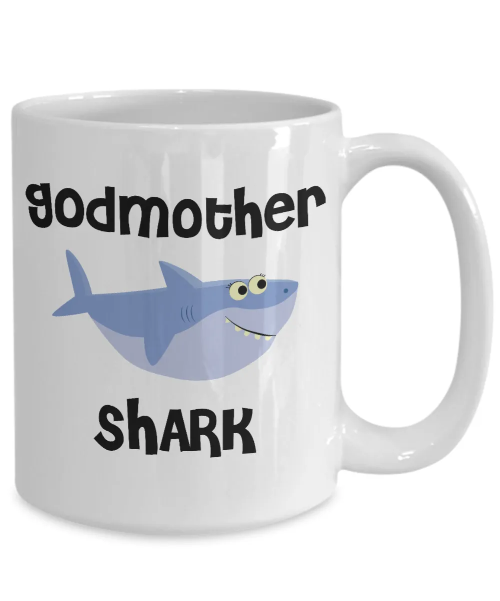 Be My Godmother Proposal Gifts Shark Mug Coffee Cup