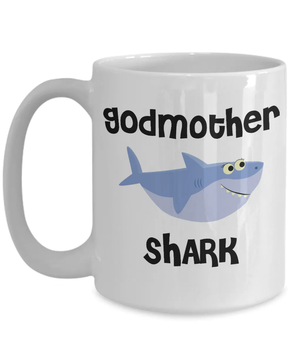 Be My Godmother Proposal Gifts Shark Mug Coffee Cup