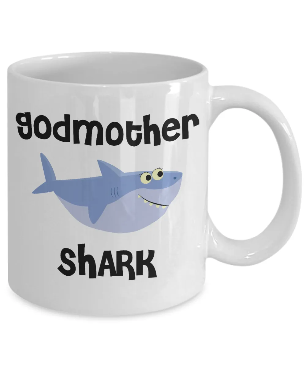 Be My Godmother Proposal Gifts Shark Mug Coffee Cup