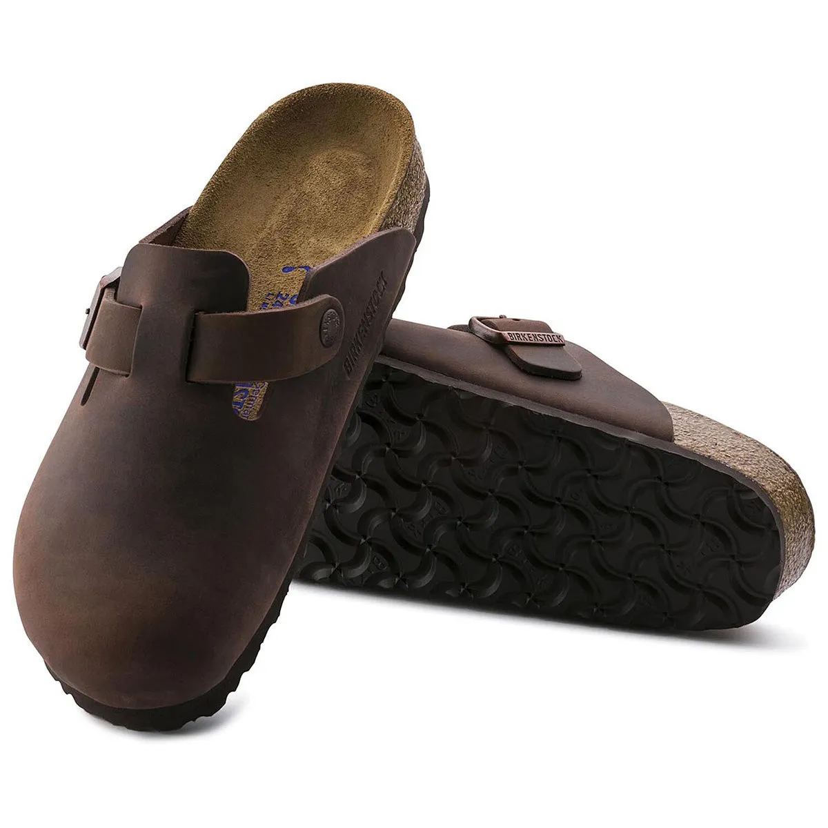 Birkenstock 159711 Boston Soft Footbed Habana Oiled Leather