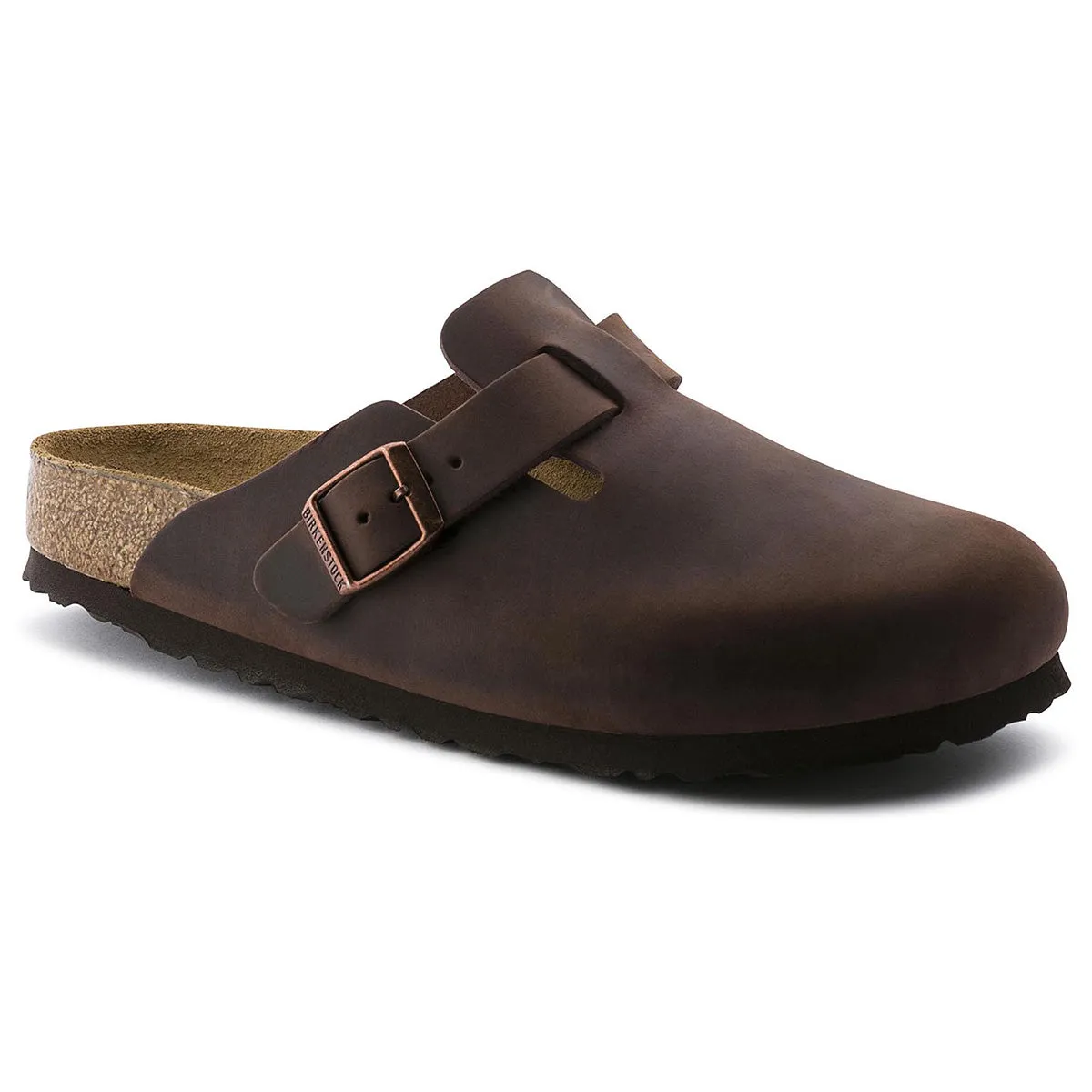 Birkenstock 159713 Boston Soft Footbed Habana Oiled Leather-Narrow