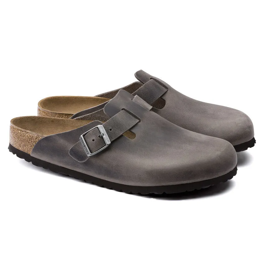 Boston Soft Footbed Oiled Leather Iron
