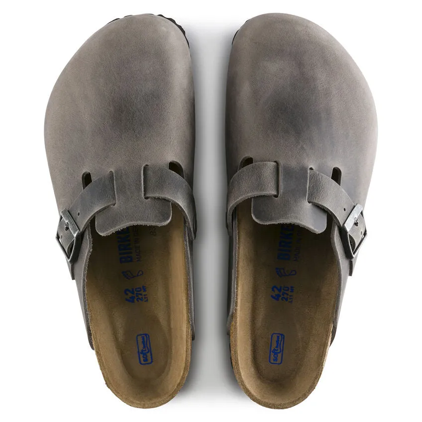 Boston Soft Footbed Oiled Leather Iron