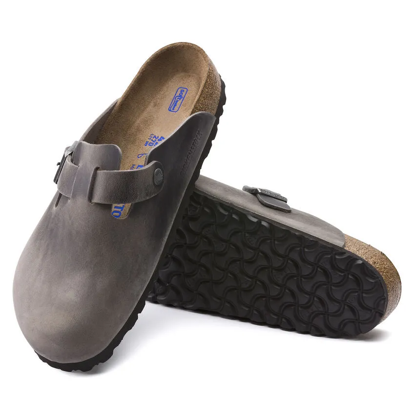 Boston Soft Footbed Oiled Leather Iron