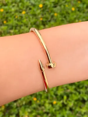 Brazalete Clavo Oro 14k