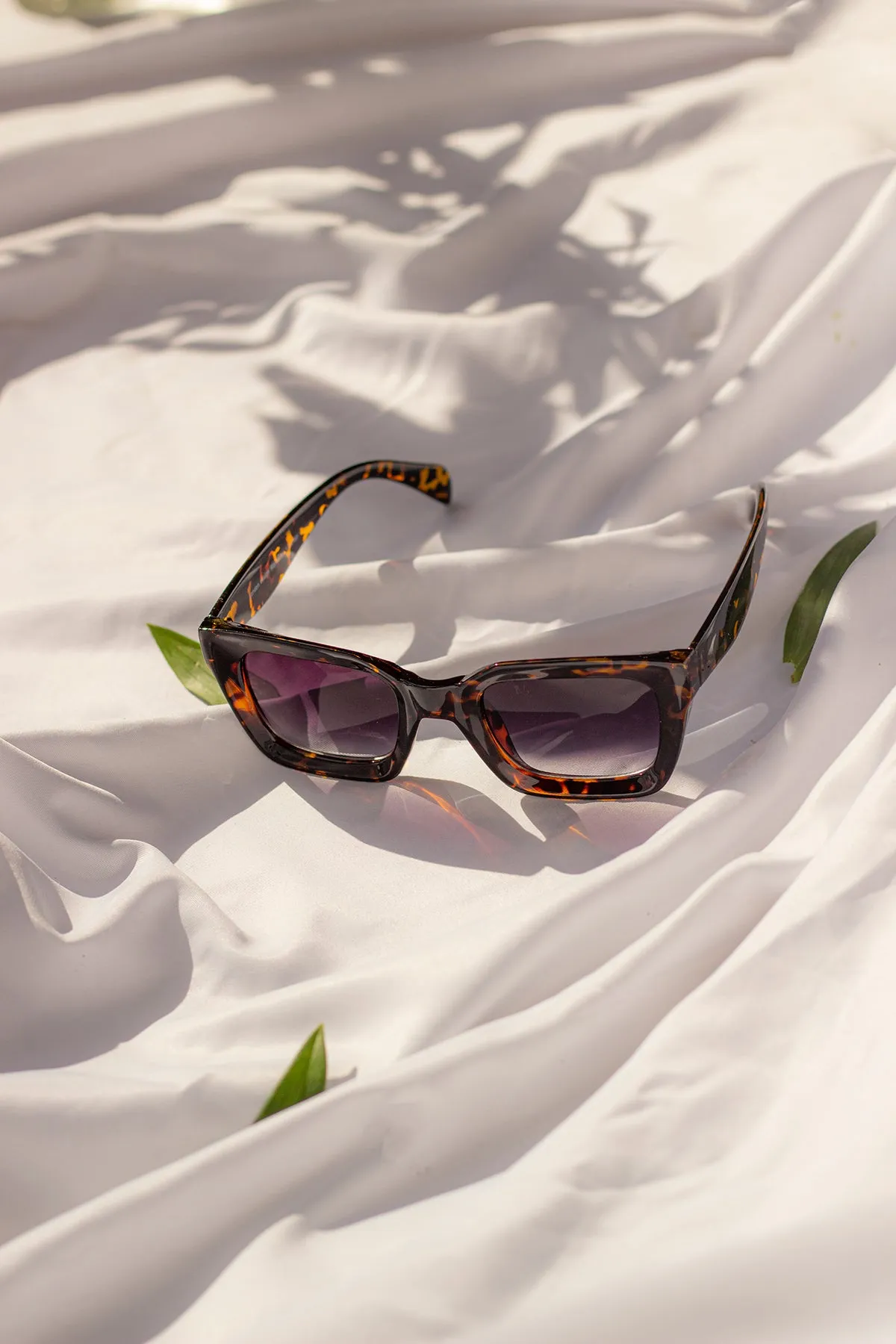 Chunky Bevelled Square Sunglasses
