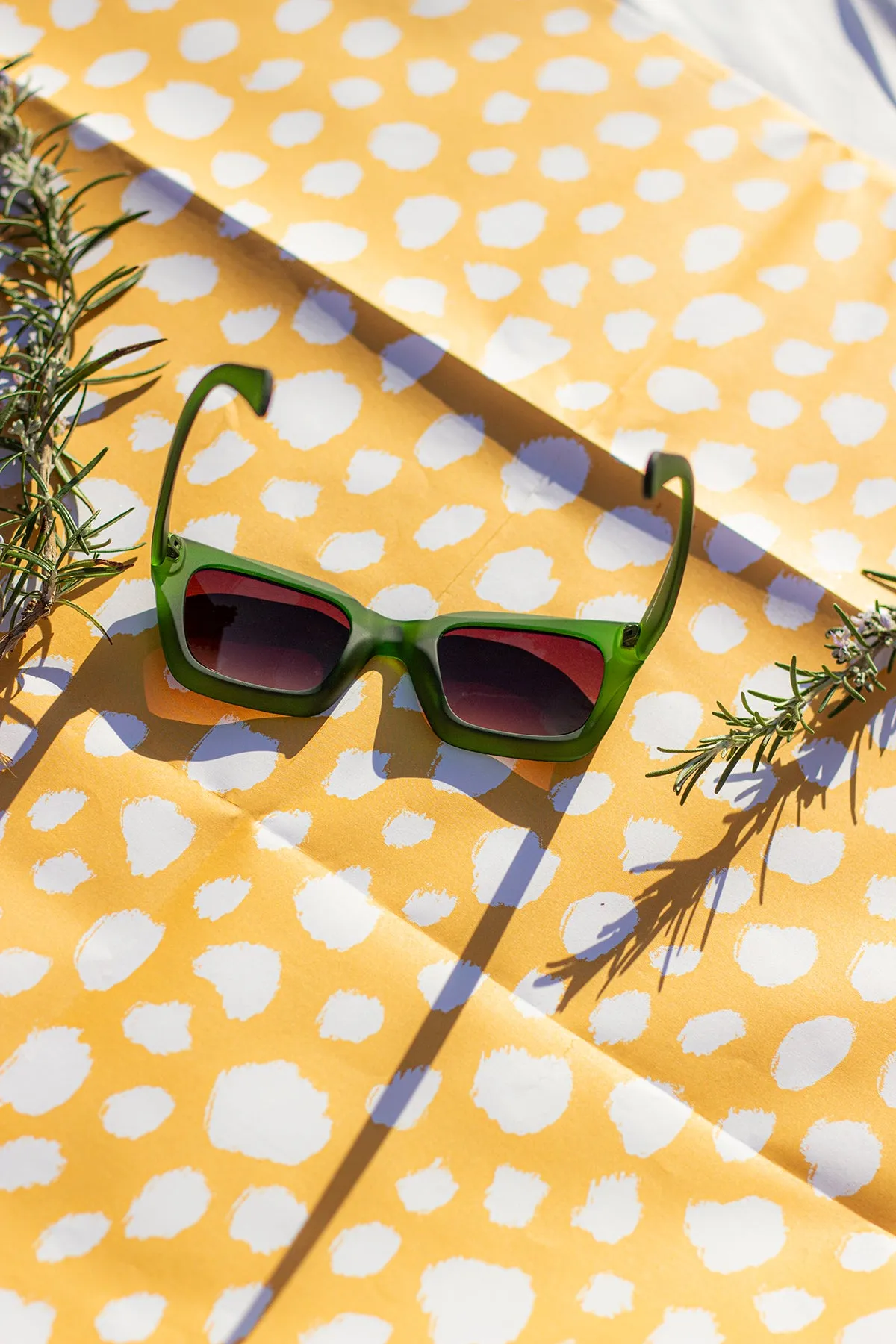 Chunky Bevelled Square Sunglasses