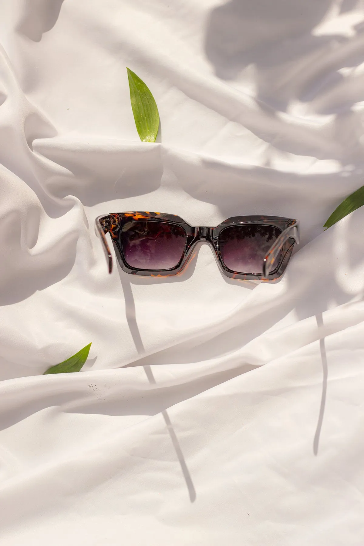 Chunky Bevelled Square Sunglasses