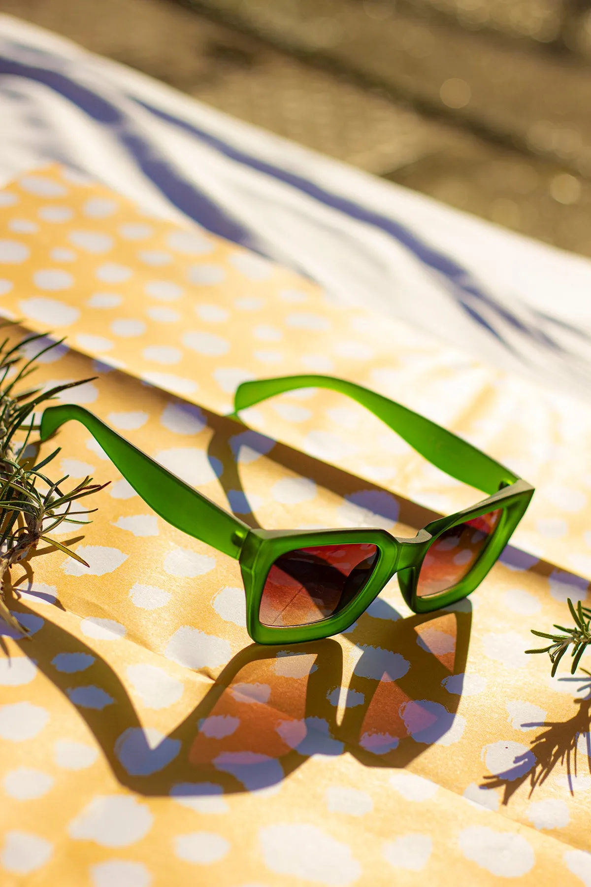 Chunky Bevelled Square Sunglasses