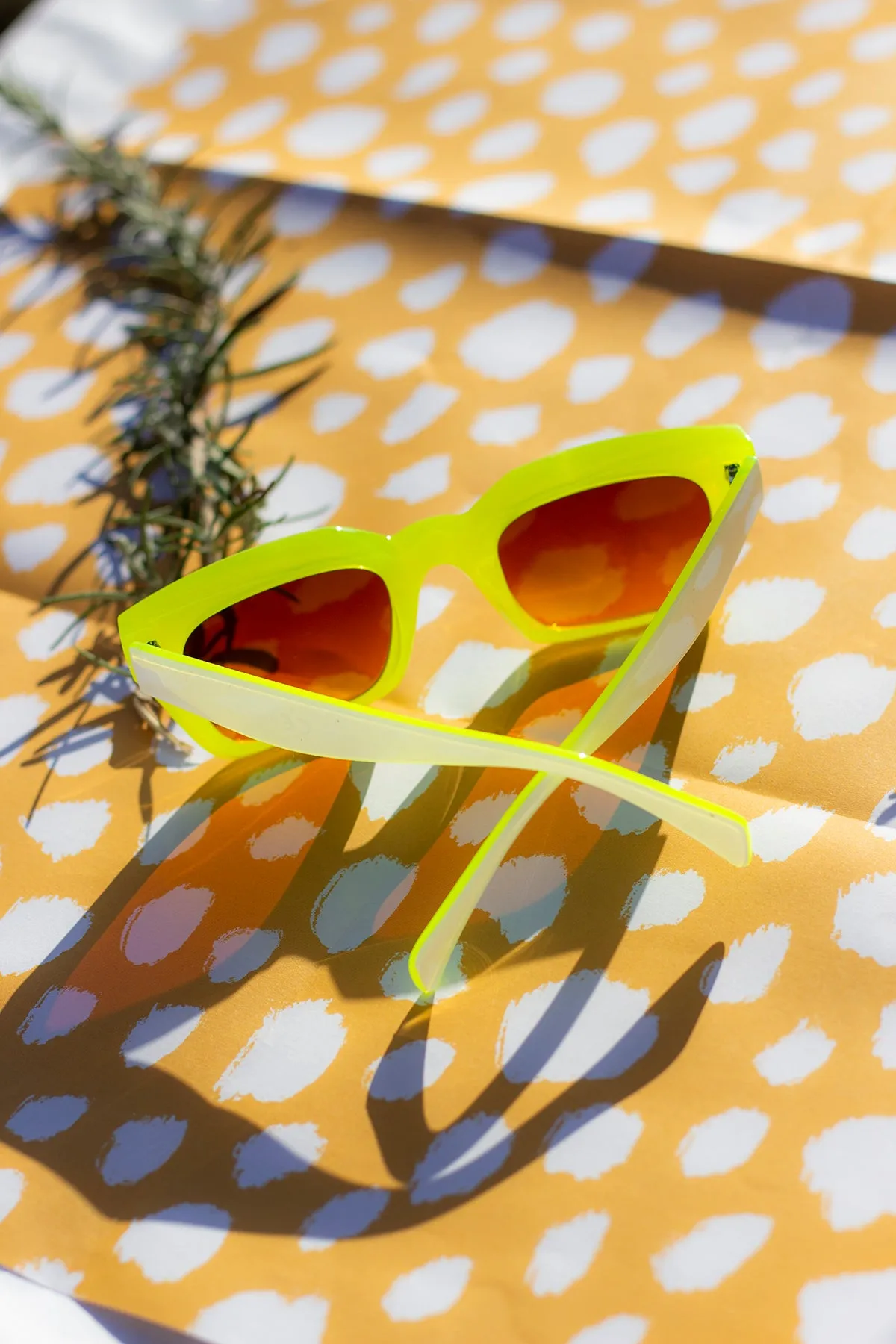 Chunky Bevelled Square Sunglasses