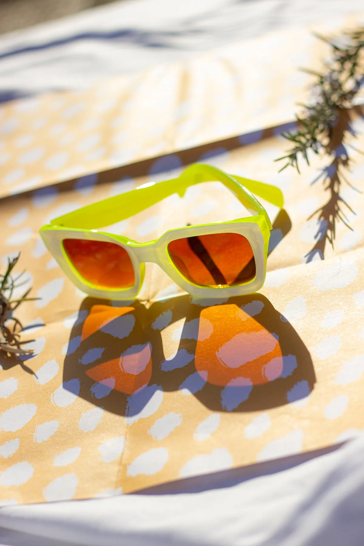 Chunky Bevelled Square Sunglasses