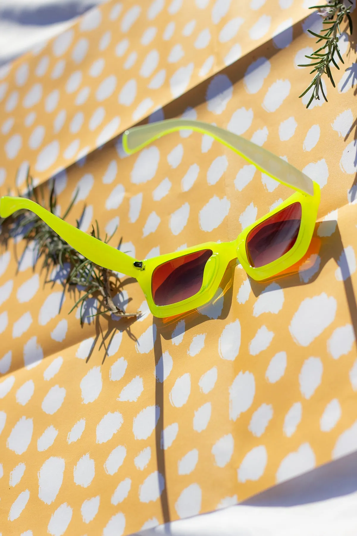 Chunky Bevelled Square Sunglasses