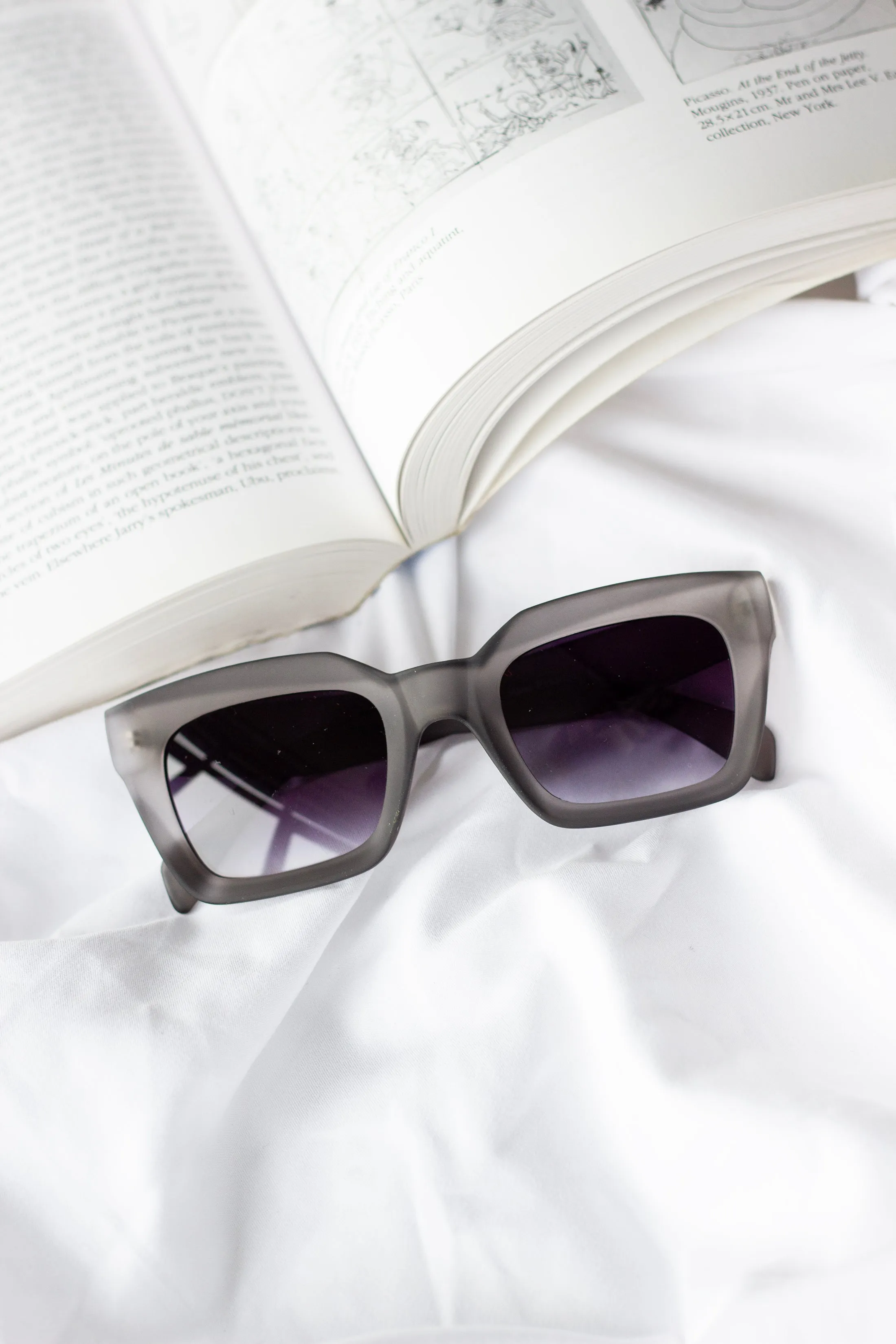 Chunky Bevelled Square Sunglasses