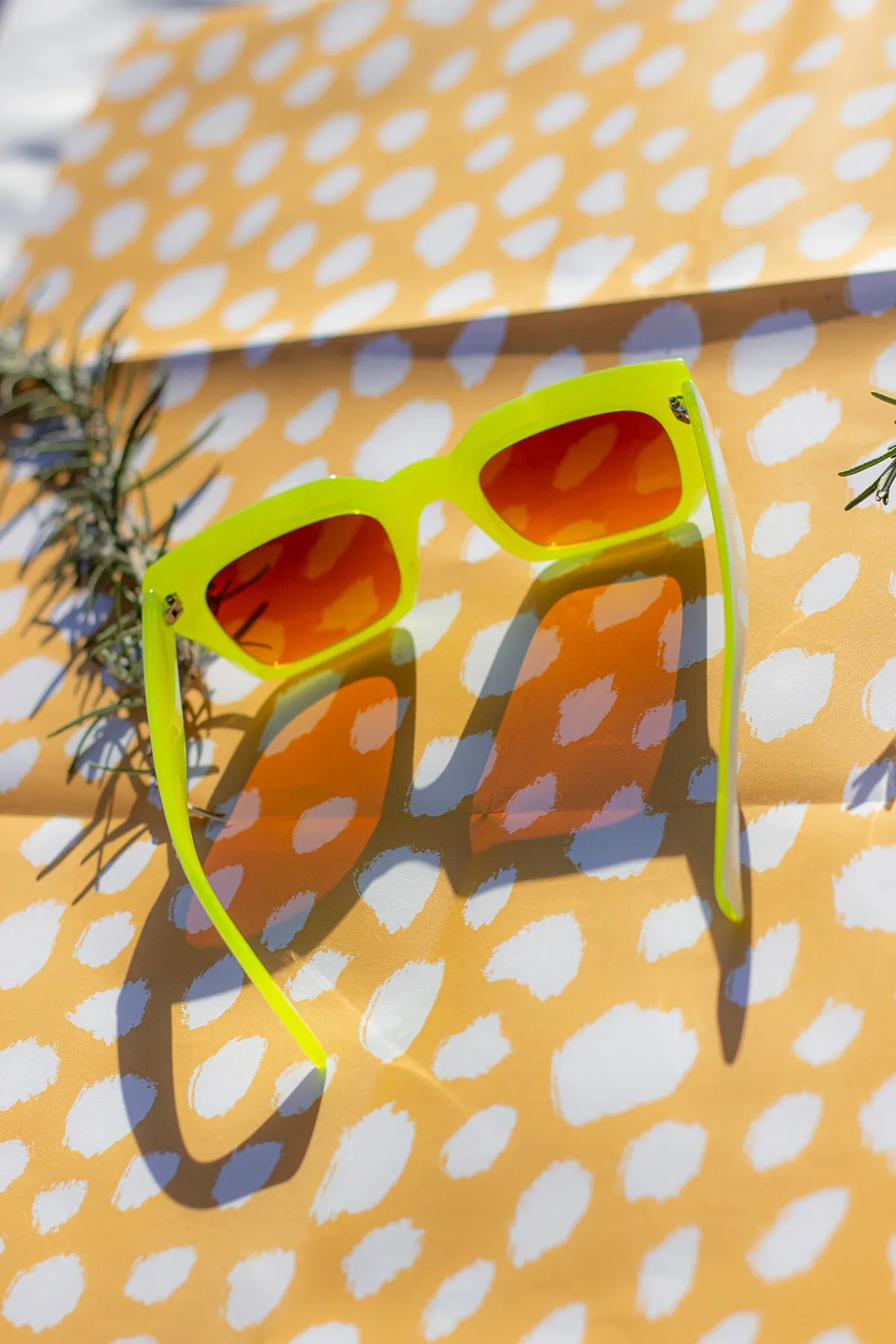 Chunky Bevelled Square Sunglasses