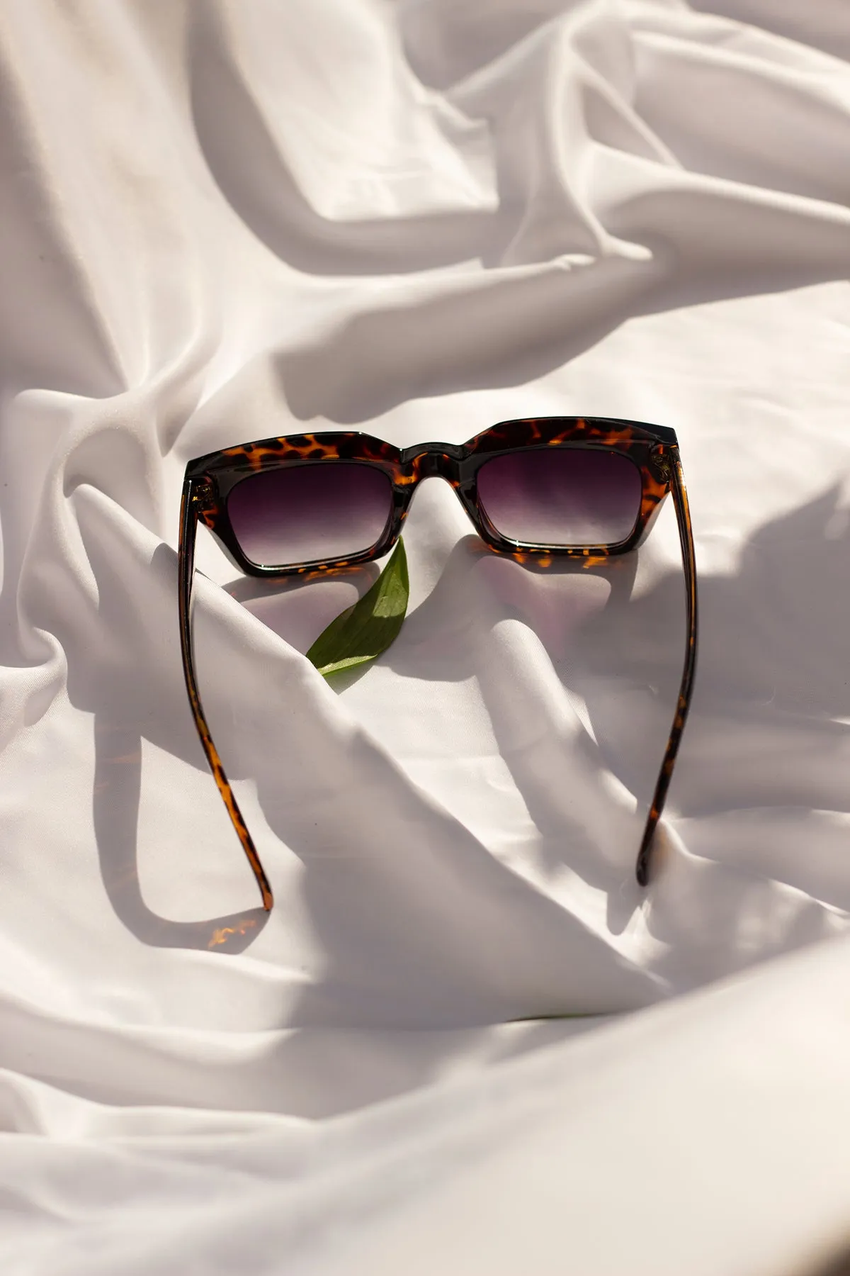 Chunky Bevelled Square Sunglasses