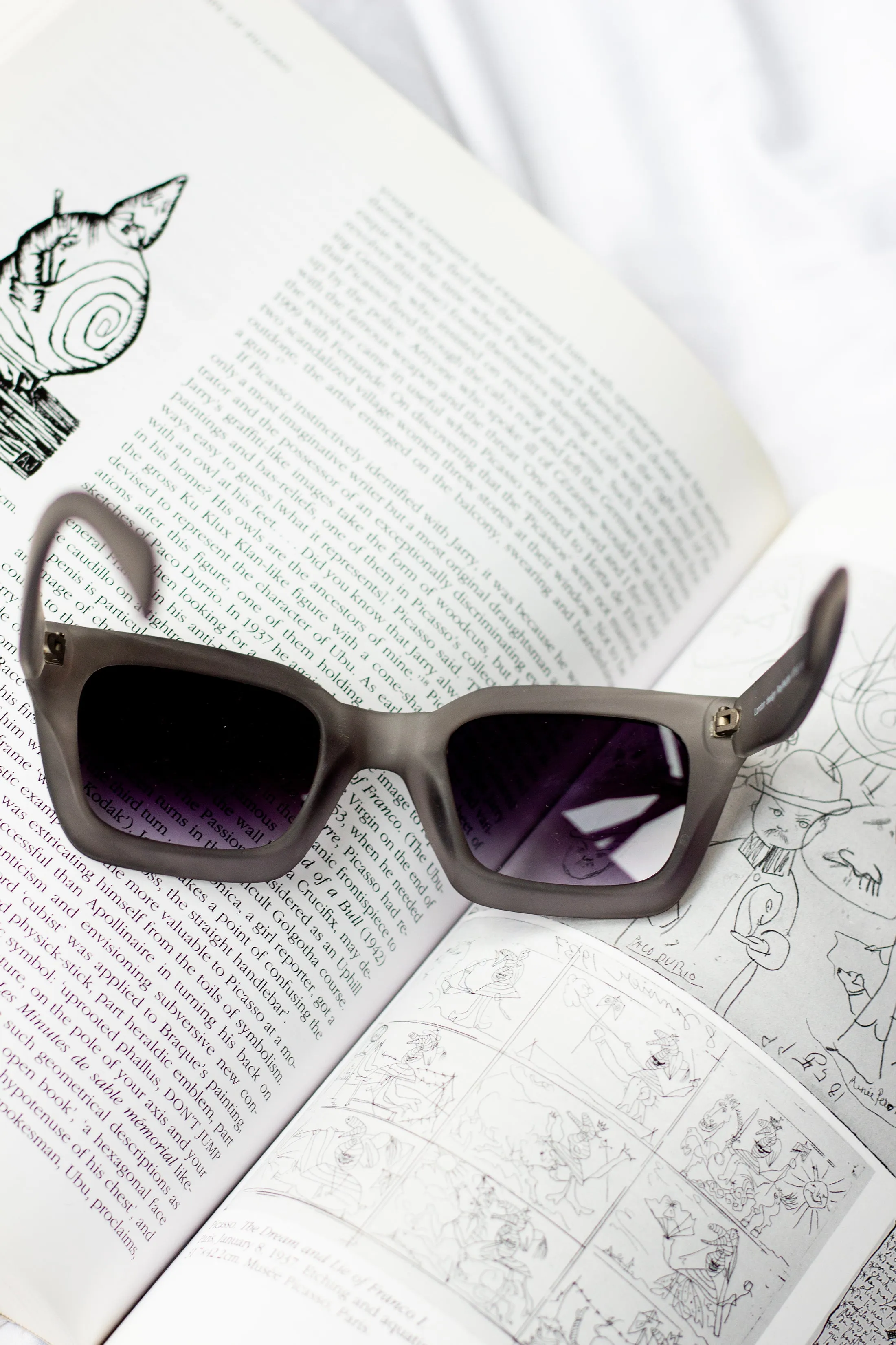 Chunky Bevelled Square Sunglasses