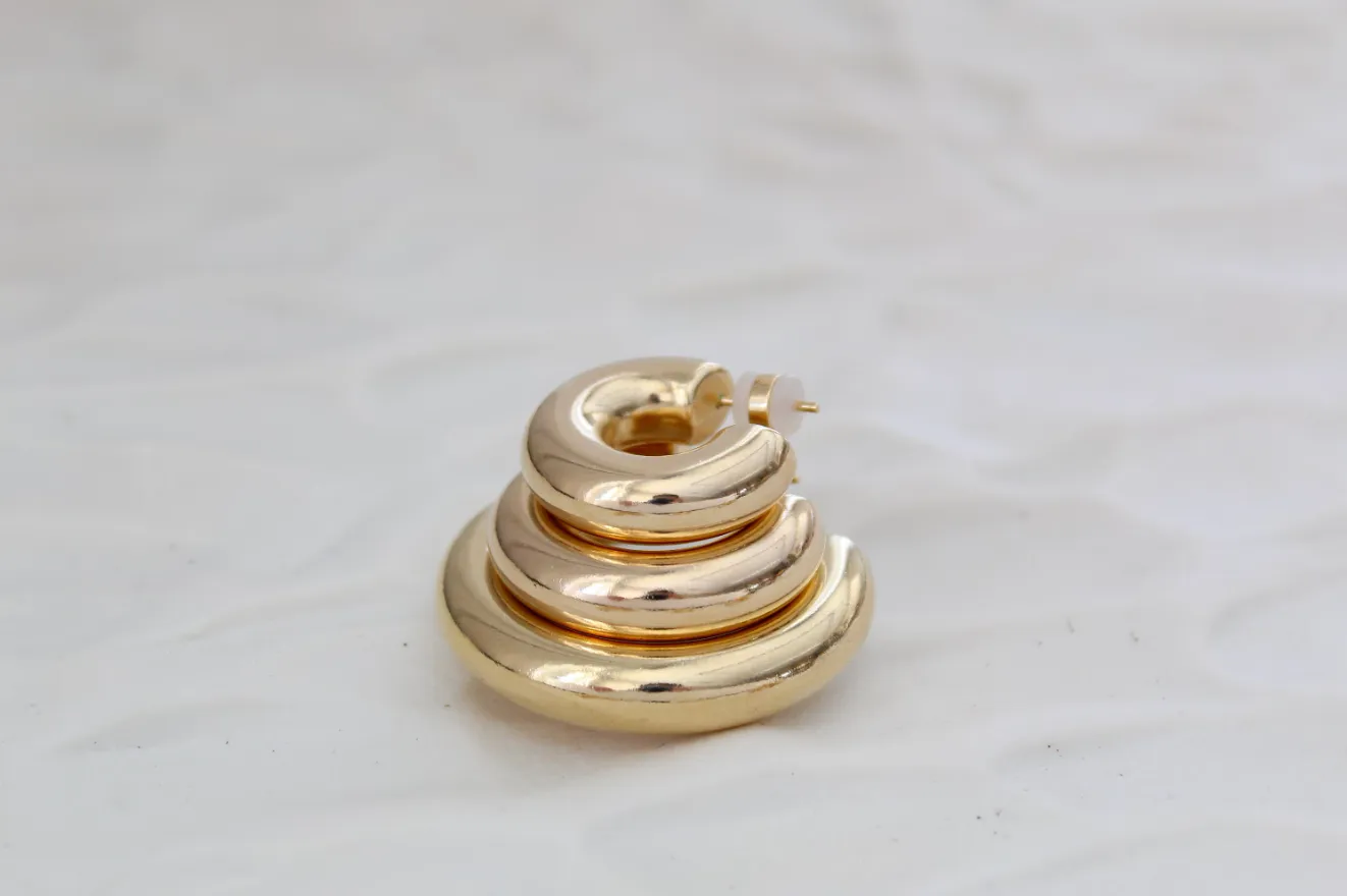 Chunky Gold Hoops