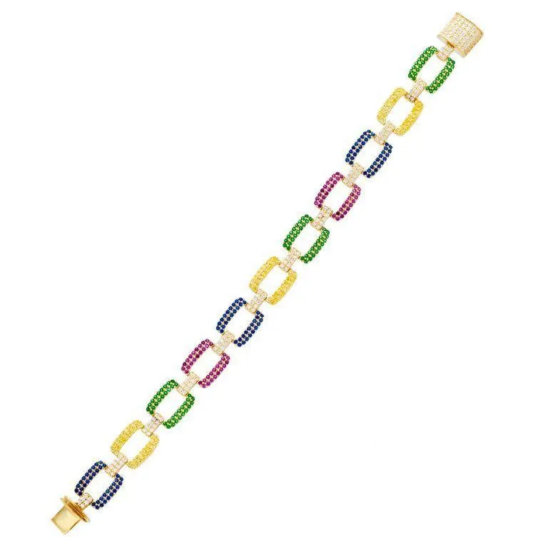 Chunky Pave Link Bracelet