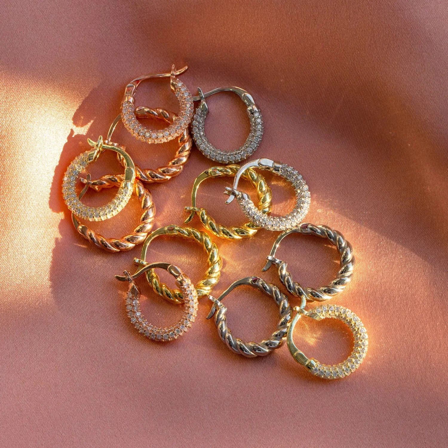 Chunky Spiral Hoop Earring