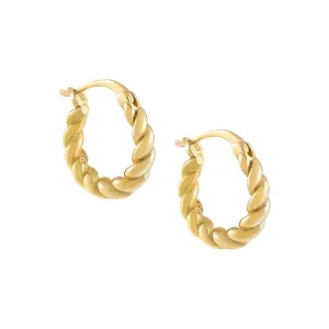 Chunky Spiral Hoop Earring