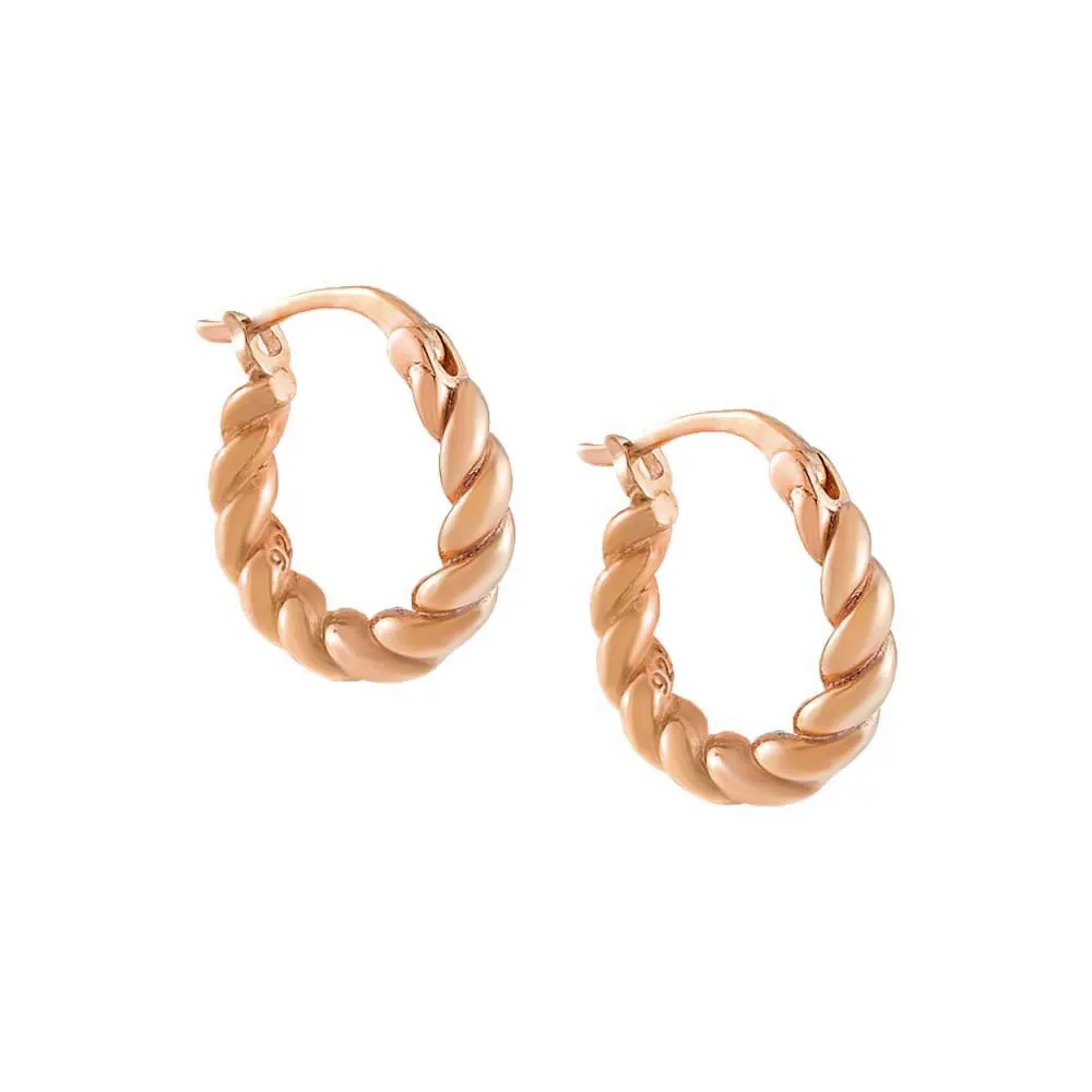 Chunky Spiral Hoop Earring