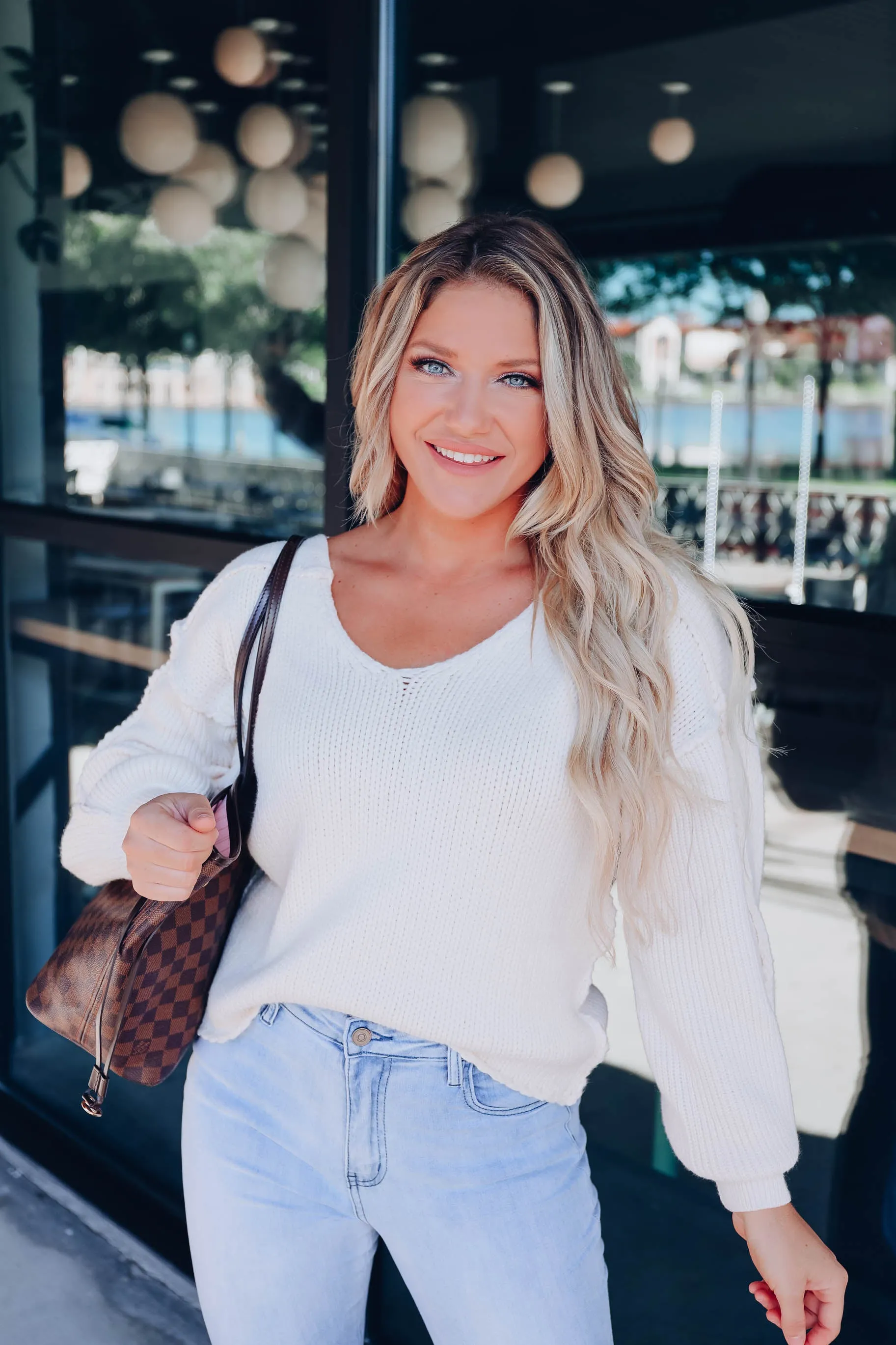 Cristal Chunky Knit Sweater - Cream