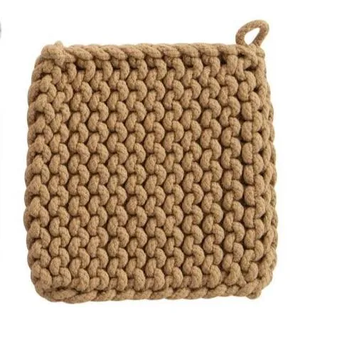 Crochet Pot Holders - Mustard Collection
