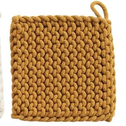 Crochet Pot Holders - Mustard Collection