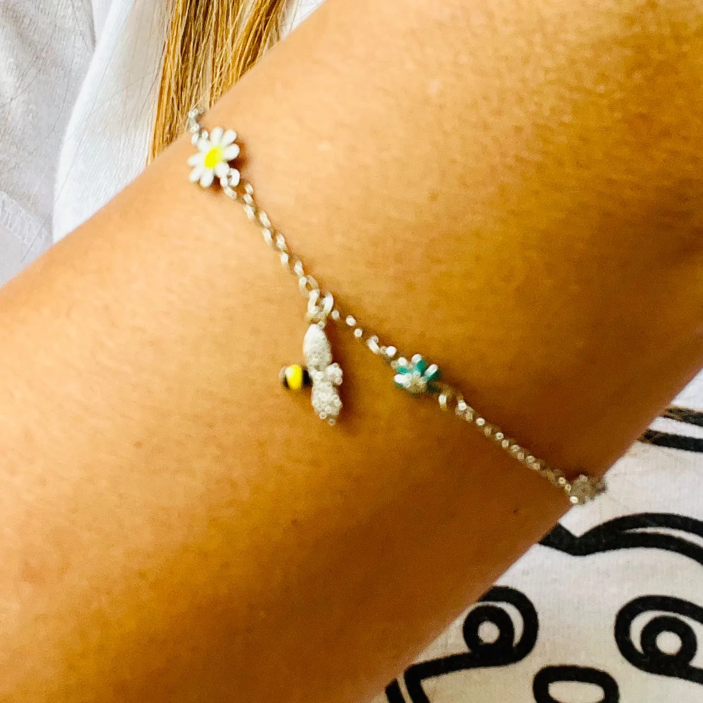 Daisy & Bee Charm Bracelet