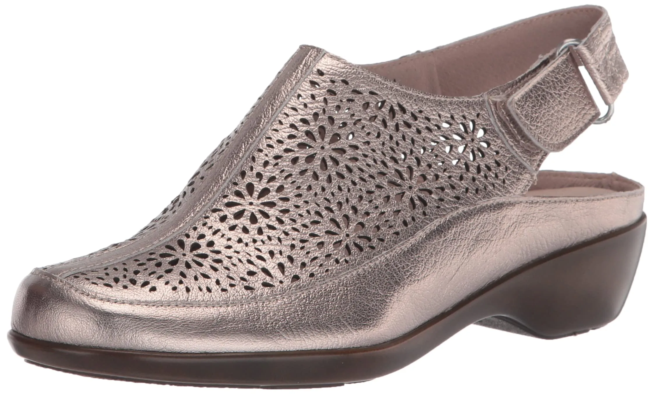 Easy Spirit Women's Dawn Clogs, Latte, 6.5 Wide