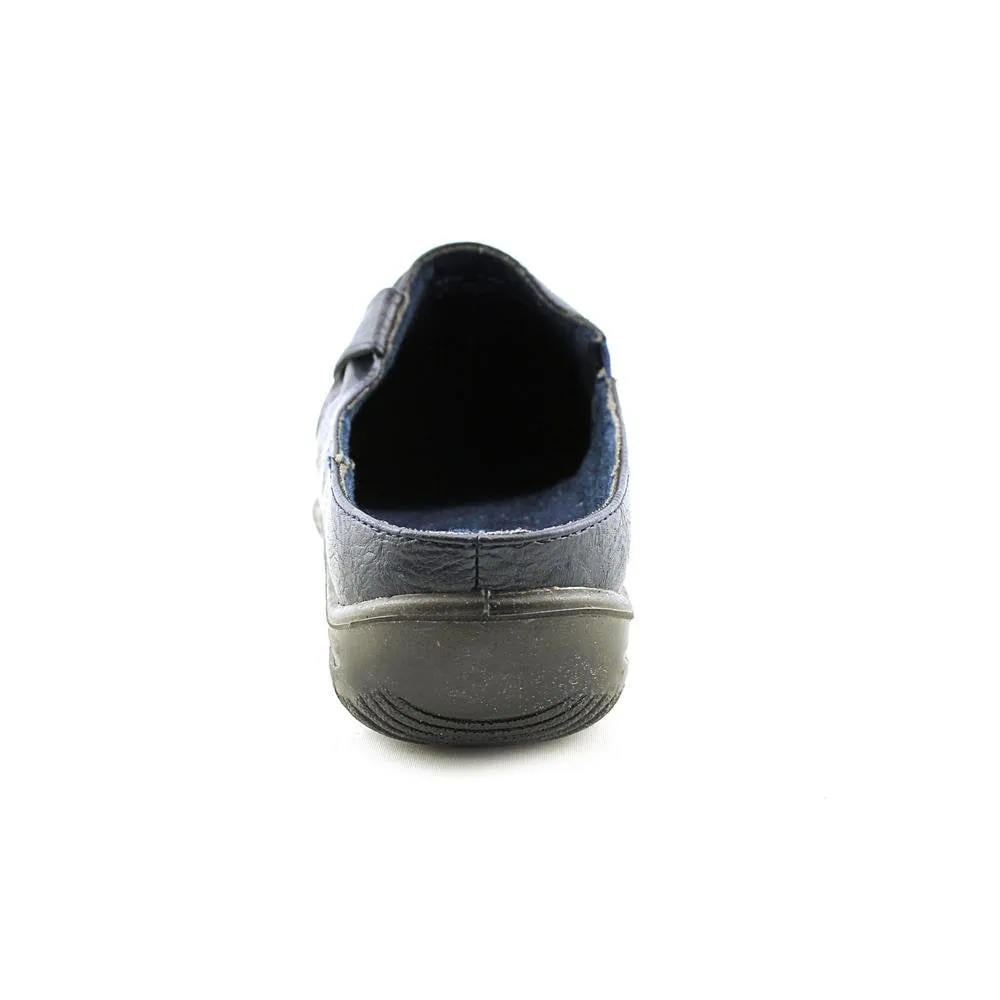 Easy Street womens Easy Street Women's Holly clogs and mules shoes, Navy, 8 US