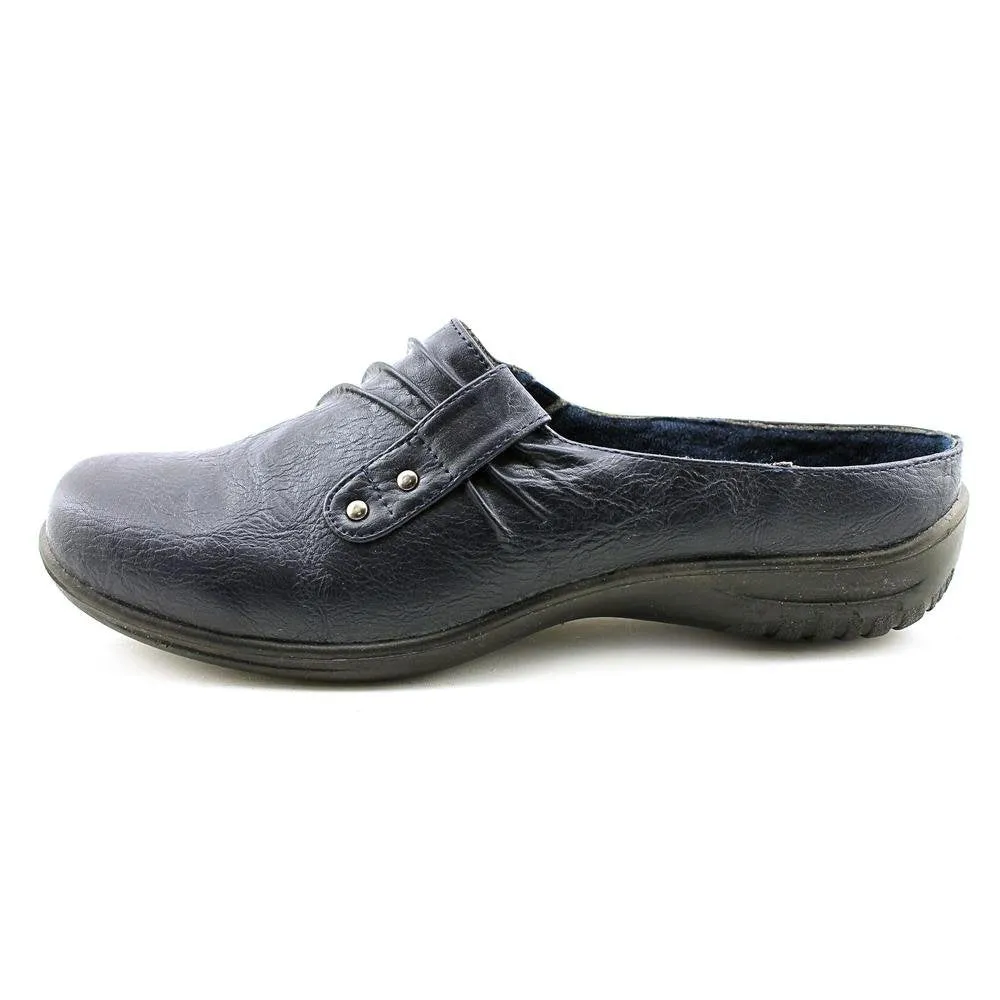 Easy Street womens Easy Street Women's Holly clogs and mules shoes, Navy, 8 US