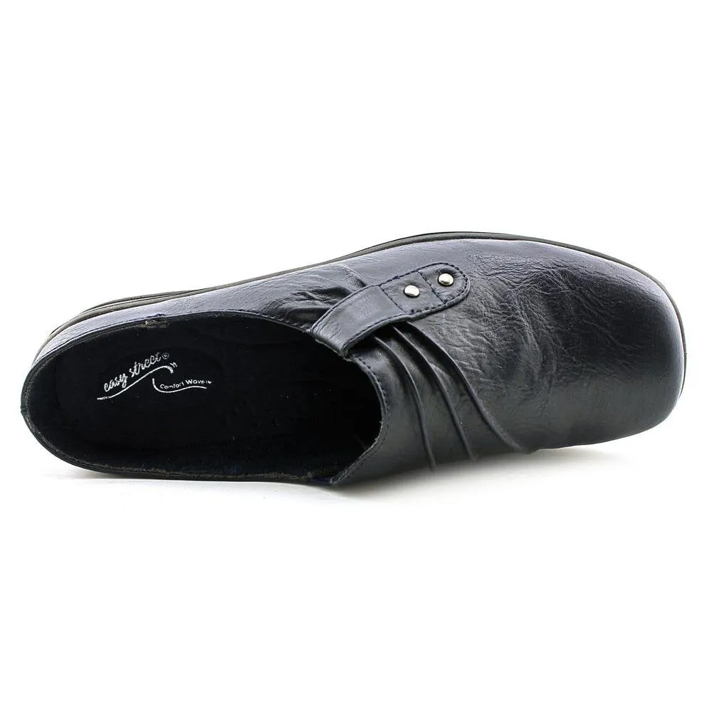 Easy Street womens Easy Street Women's Holly clogs and mules shoes, Navy, 8 US