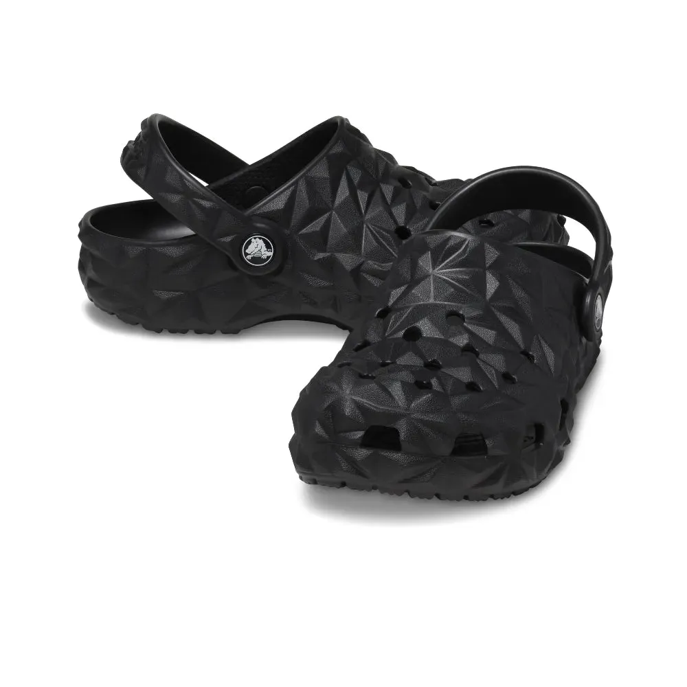 Giày Clog Trẻ Em Crocs Classic Geometric - Black