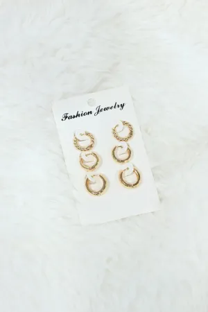 GOLD CHUNKY HOOPS