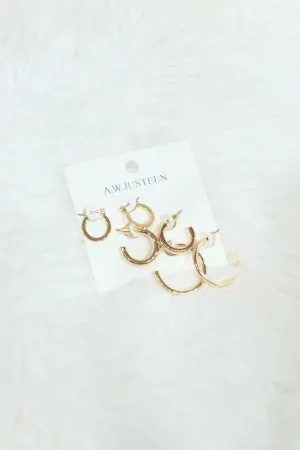 GOLD CHUNKY HOOPS