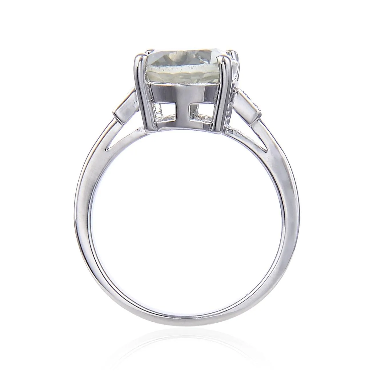Green Amethyst Chunky Ring
