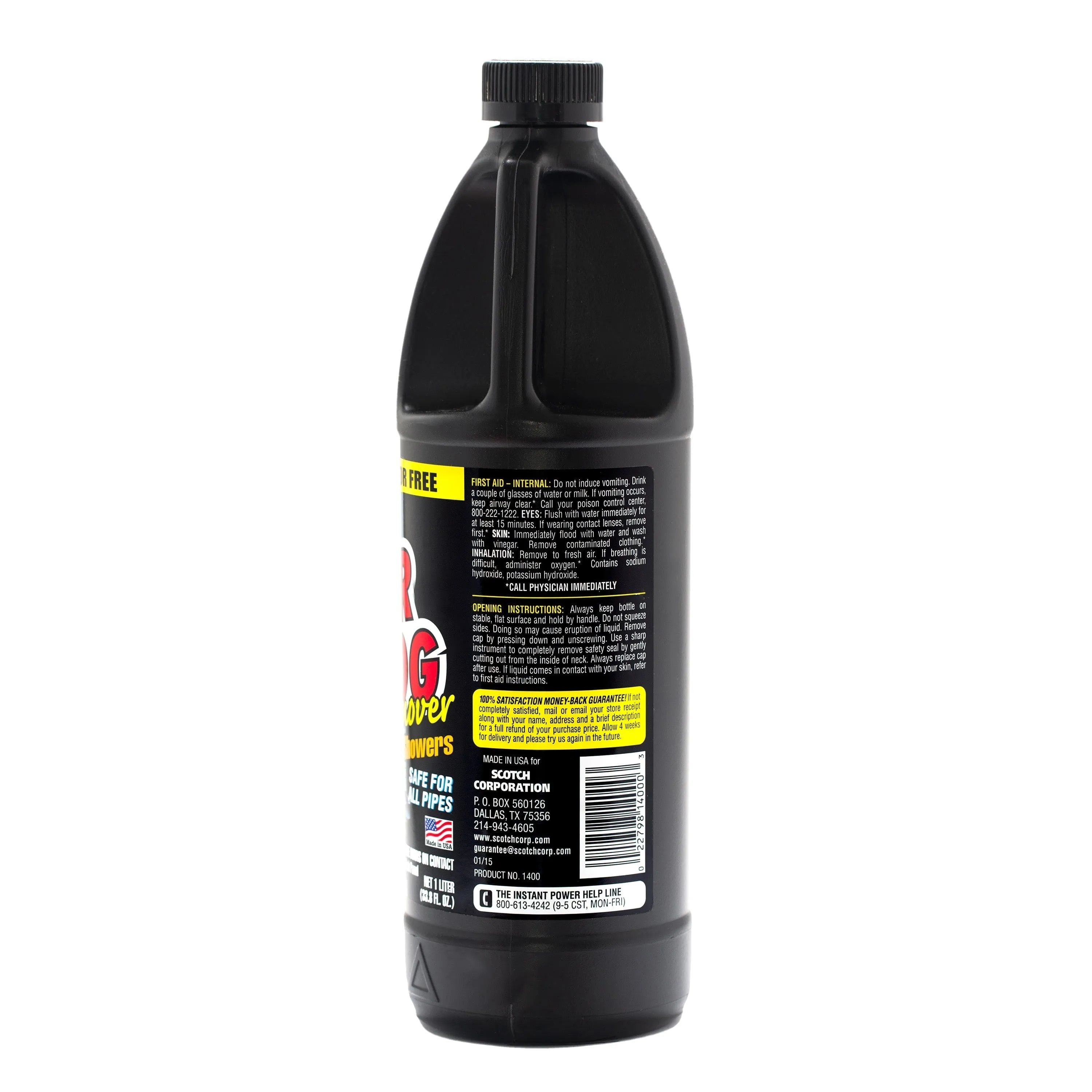 Instant Power Hair Clog Remover, 33.8 Fluid Ounce