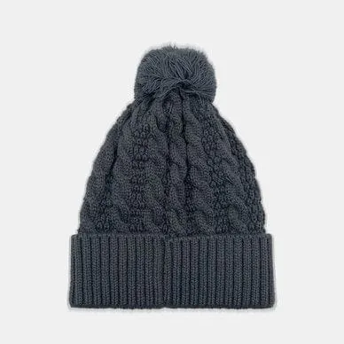 Jeep Pom Pom Beanie Charcoal