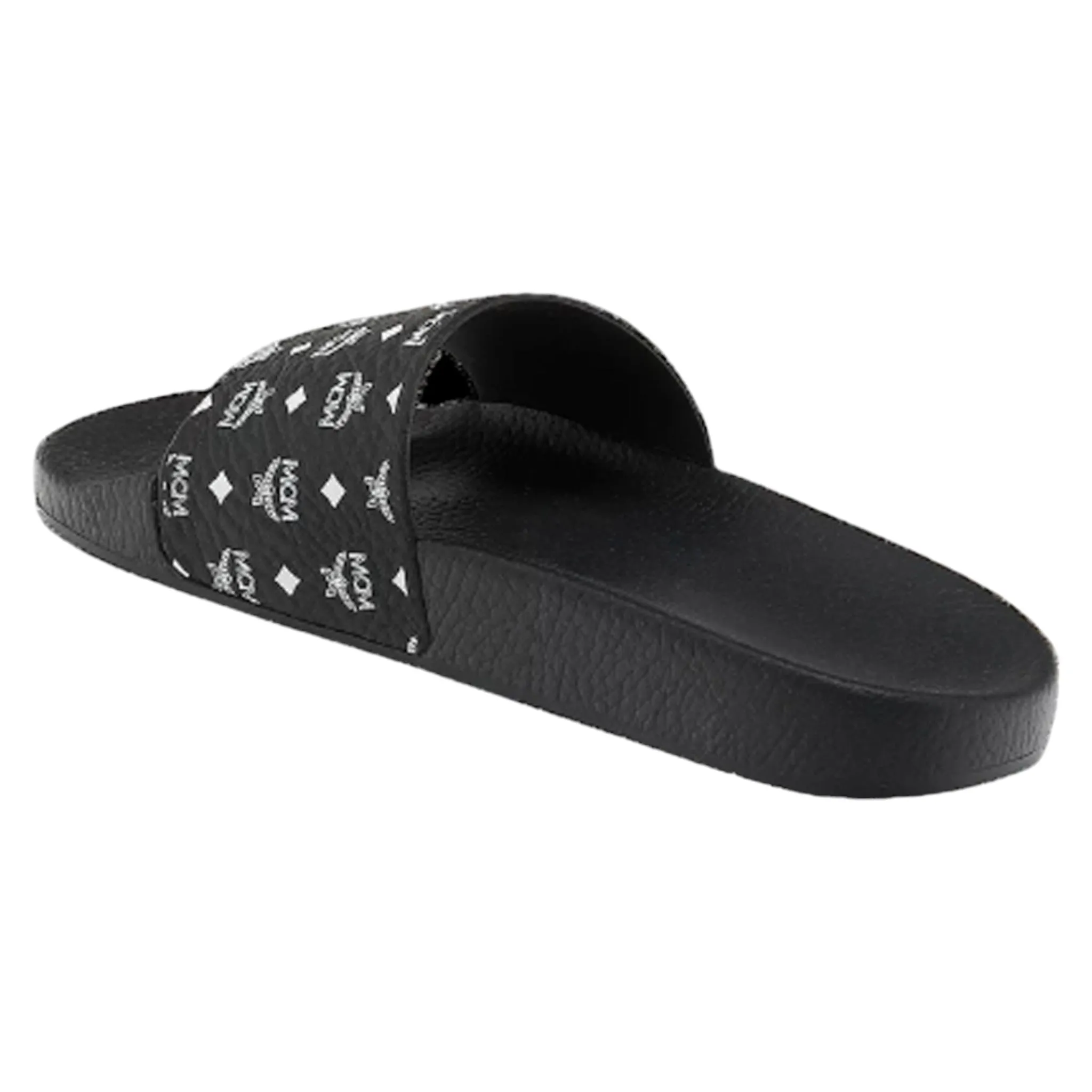 MCM Men's Monogram Visetos Print Slides
